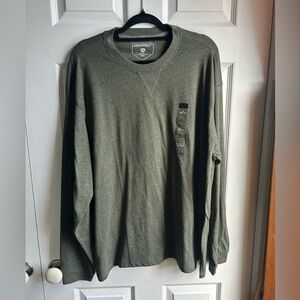 NWT men’s ARCHITECT Olive Green Long Sleeve Tee - XL